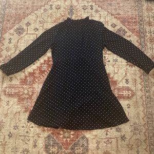 Navy blue polka dot H&M dress